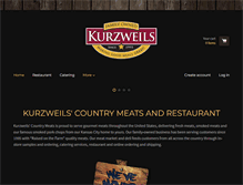 Tablet Screenshot of kurzweilscountrymeats.com